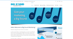 Desktop Screenshot of bigsoundmarketing.com