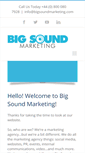 Mobile Screenshot of bigsoundmarketing.com