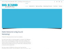 Tablet Screenshot of bigsoundmarketing.com
